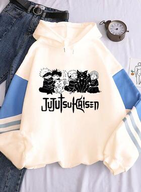 Anime Jujutsu Kaisen Hoodie Kawaii Gojo Satoru Graphic Hoodi