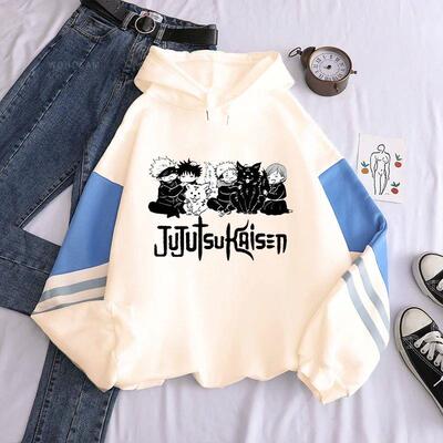 Anime Jujutsu Kaisen Hoodie Kawaii Gojo Satoru Graphic Hoodi