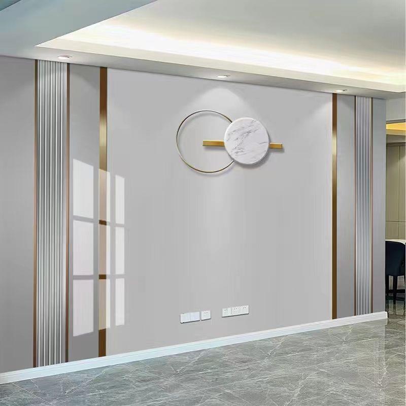 竹木纤维集成墙板电视背景墙客厅沙发现代木饰面板简约轻奢厂货源