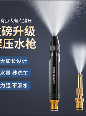 洗车水枪黑金刚喷头高压水枪家用冲洗浇花专用水管软管自来水花园