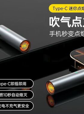 迷你手机点烟器Type-C口电子打火机可携带上飞机小巧便捷车载家用