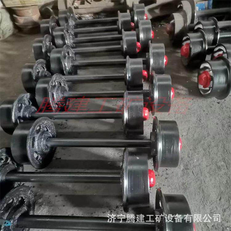 对矿用平重板车型实轨道心轮铸钢矿车轮单边轮槽钢轮闭WWM式蒙头