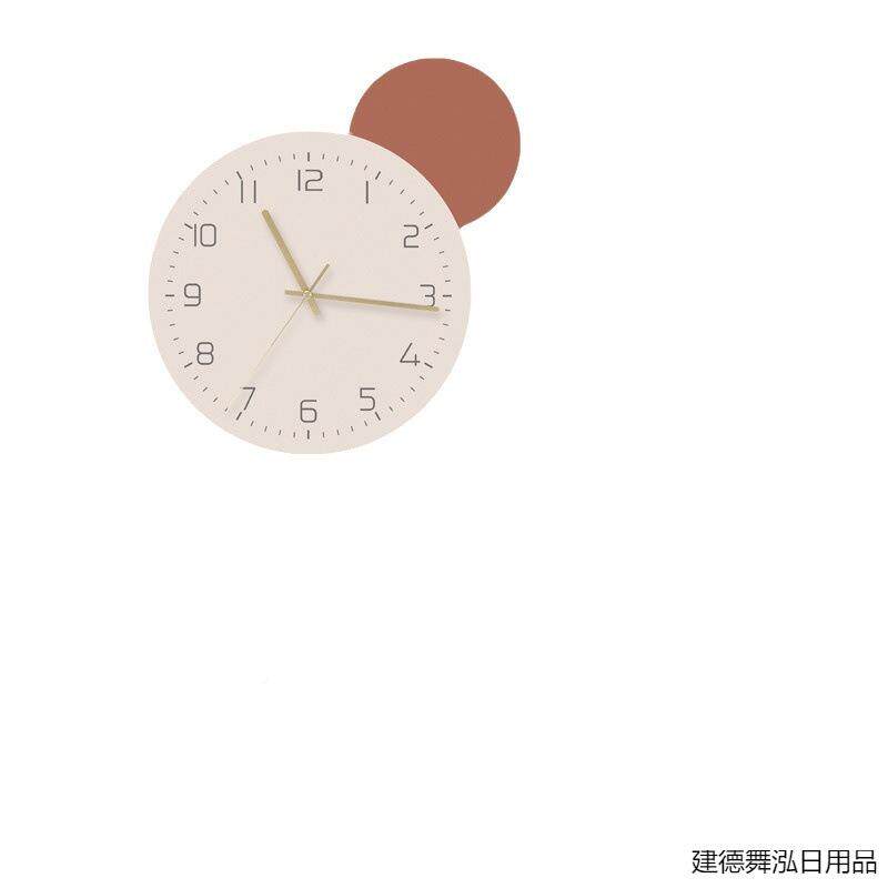 挂简钟卡通钟表挂表可爱卡约家客GHO厅儿童房卧用室超静音挂墙时