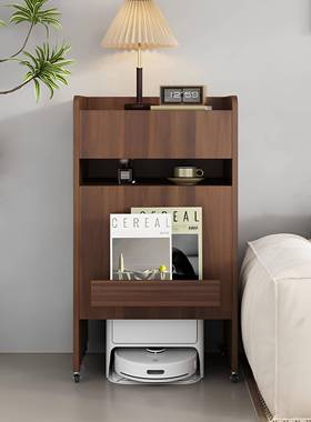 扫地LRX?机器人储物置物架收柜家用基纳站柜边几物柜可移动沙发置