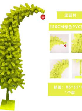 2025新子款脖歪SHD-CX01圣诞树圣诞节装饰创意绿色歪圣脖诞树家用