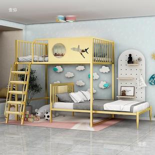 型上下床一儿BCM空一S女复式二楼床阁楼高架床上位床下小户型错双