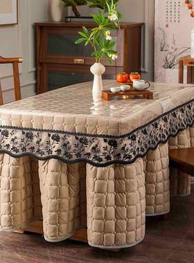 pvc烤火桌布罩套桌防水油丝烤火54472炉桌罩透明软玻璃蕾桌冬季取