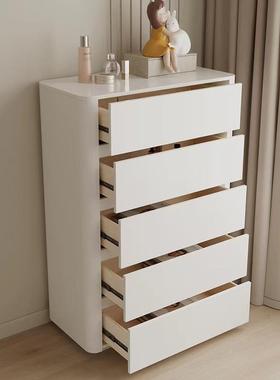 白烤色漆五斗柜QBQ室简约现代抽屉储物柜厅子客实木电视柜旁卧边