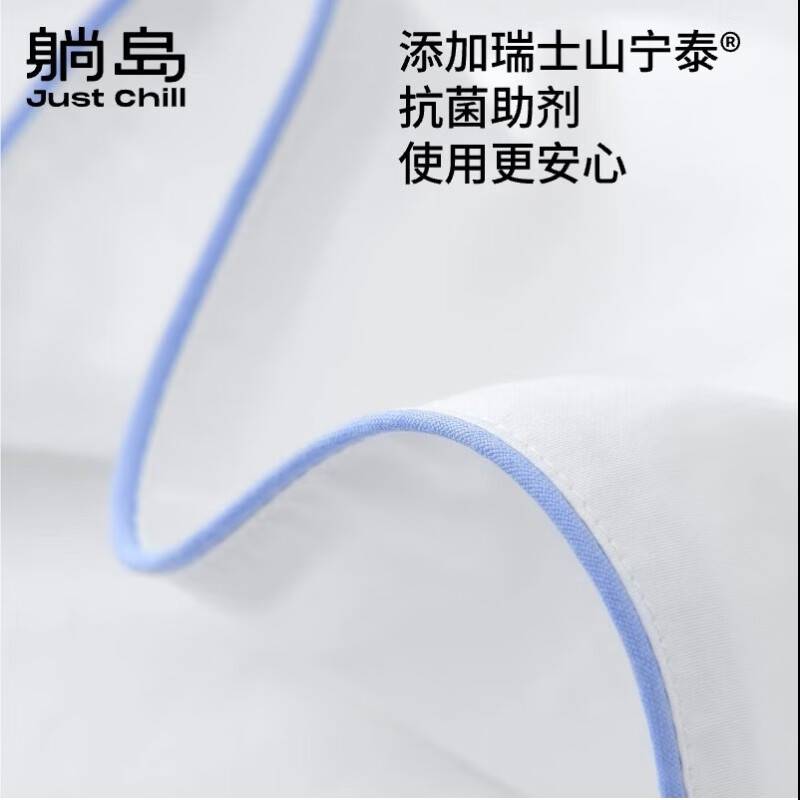 躺岛布里云白鹅绒枕头枕芯 蓬松柔软回弹性好羽绒枕头芯 羽绒枕套