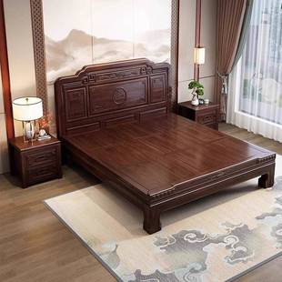 实雕花大床1.5m式格木仿古1.8米双人复古典2米主卧木古原901#中木