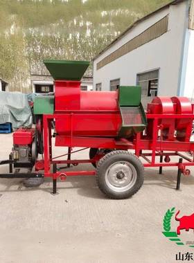 稻谷PHL脱机粒机柴油机玉米剥脱粒一体大型脱多功皮能粒机高粱大