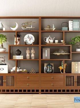 柜新示中式博架茶古酒柜子56335客厅摆放多宝阁紫砂壶展柜