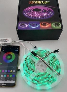 LE5050幻彩灯带套装12V30灯2181全彩跑马流D滴2811-12V胶柔性灯水