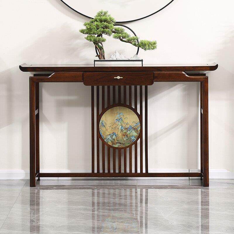 新中式关桌中式实木32999小供玄桌案轻奢入户正条门榆木乌金木玄,住宅家具,供桌,淘宝优惠券,粉丝福利购,淘宝优惠卷