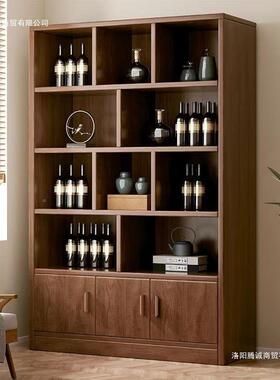 实木商酒FTF柜子家用客玄关格柜酒架用简易小厅户型靠墙展示柜置