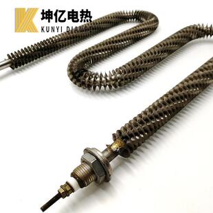 翅片式不锈钢电加热管空干烧加热管道风烘箱配675套气加热管
