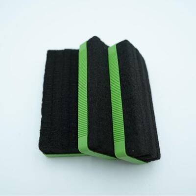 性海绵双层复0360合带水磁铁泡檫棉白板擦溶粉笔擦30mm