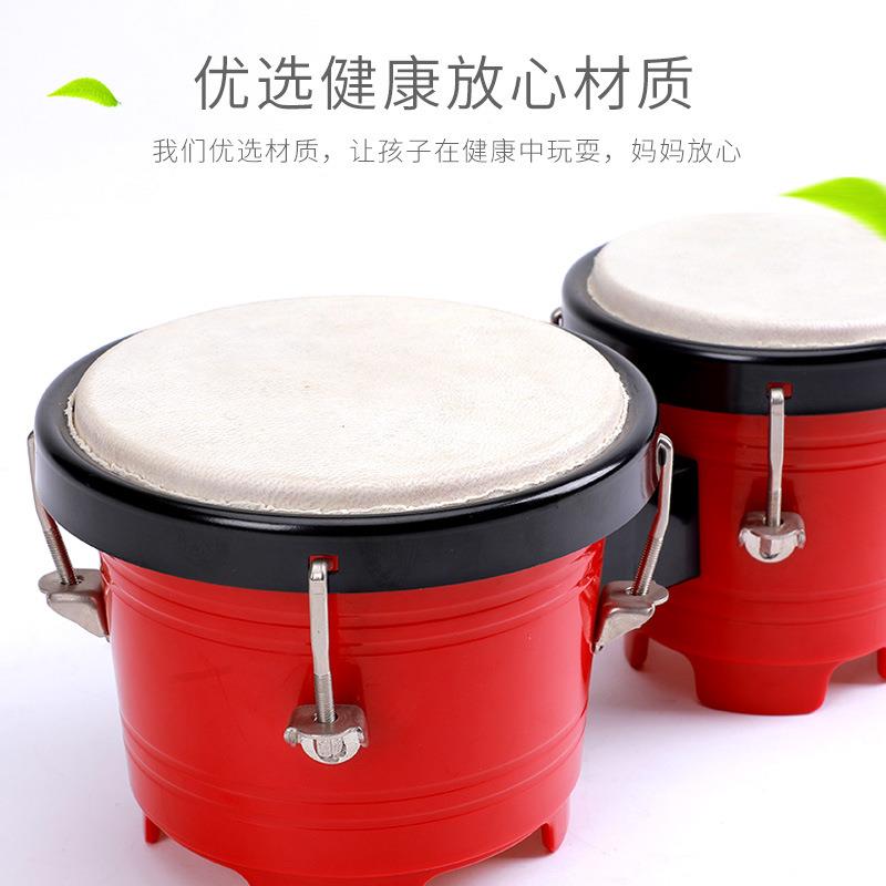 邦戈鼓打连鼓手拍鼓拍鼓尔夫乐器击VIY乐器玩具早奥教体音乐教具