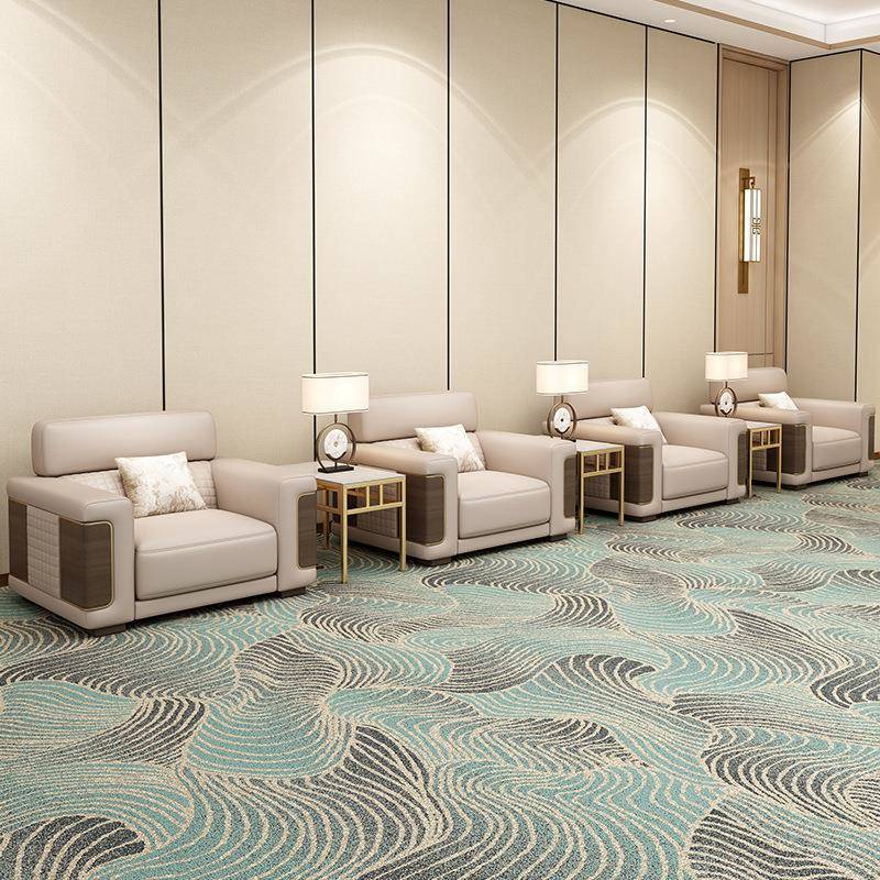 贵宾接ZRS待室会会酒议室商用店堂客区办公室单人位皮沙发大茶几