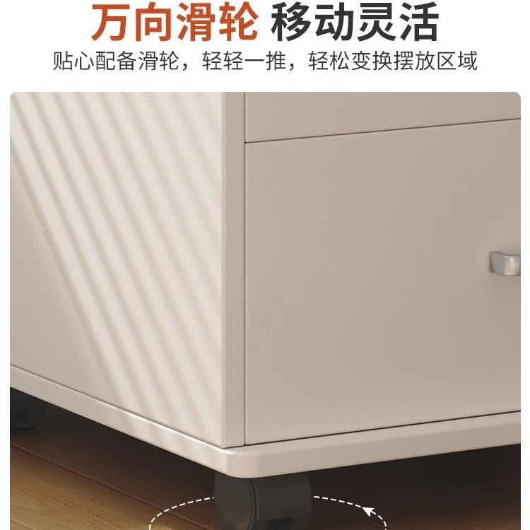 文件柜资料柜办公室置物柜带锁储物柜子办公桌下收纳柜桌边柜侧柜