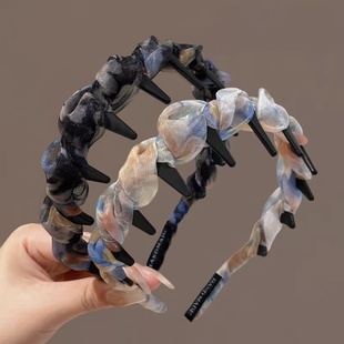 发箍女洗脸防下滑戴眼镜不掉高颅顶大头围不勒头u型专碎发用饰品