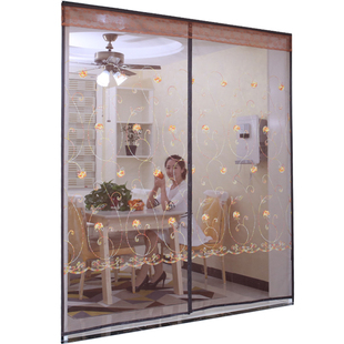 防蚊纱门帘自吸蚊帐免打孔隔断磁铁对吸夏季 防蝇纱窗网家用魔术贴