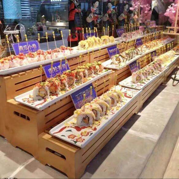 日式手绘寿司盘刺身盘烧
