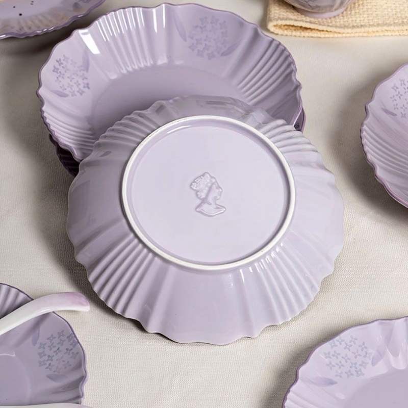 乔迁餐具套装陶瓷高颜值餐具家用碗盘整套盘子全套网红ins碟盘