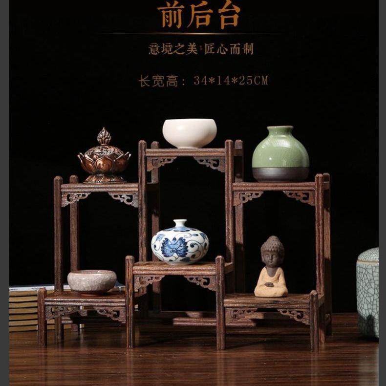 鸡翅木博古架红木多宝阁