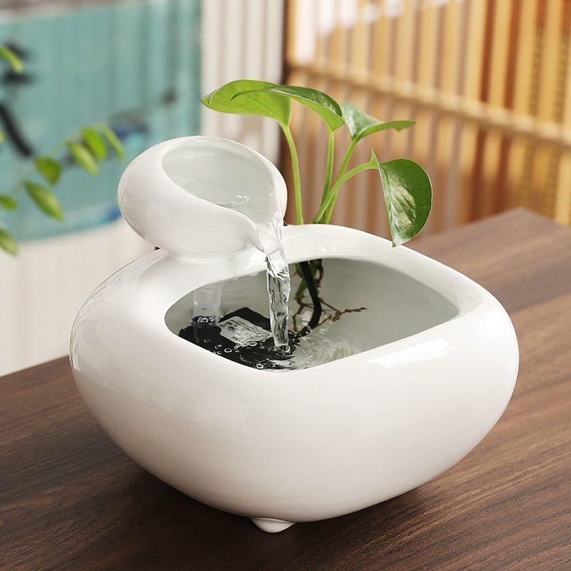 陶瓷自动循环流水招财鱼