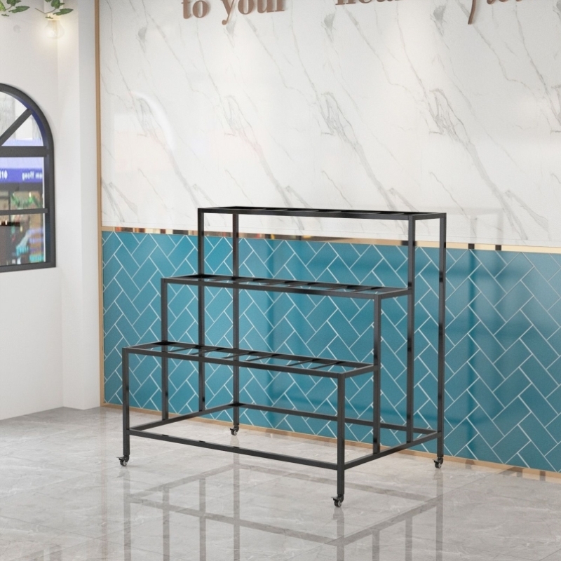 阶梯式花架花店花桶专用展示架铁艺多层婚庆架子家用阳台架子