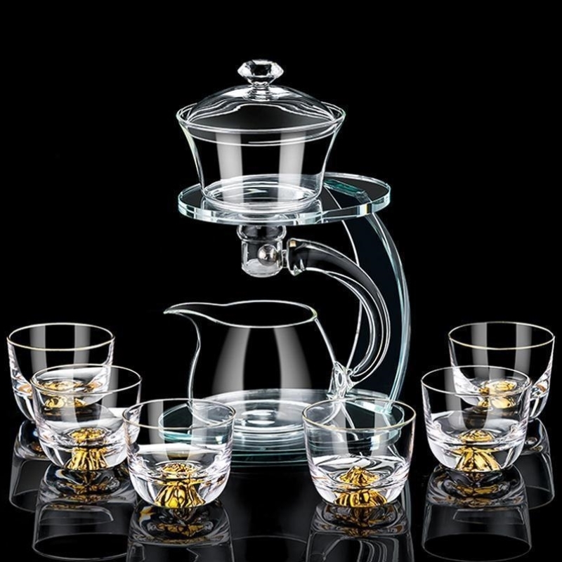 泡茶神器玻璃全自动懒人茶具全套套装耐高温家用功夫磁吸茶壶茶杯