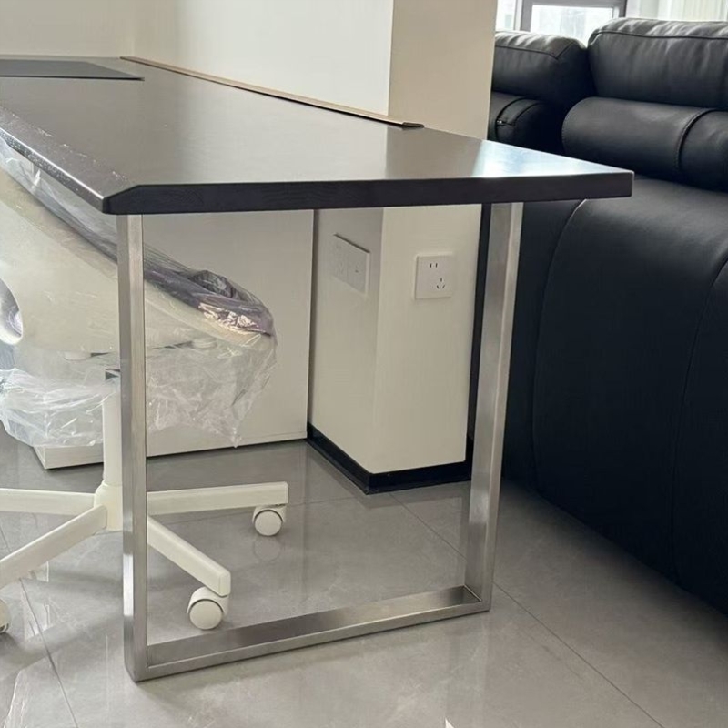 不锈钢桌腿大板支架实木桌面桌子腿茶几桌脚餐台脚底座简约桌架