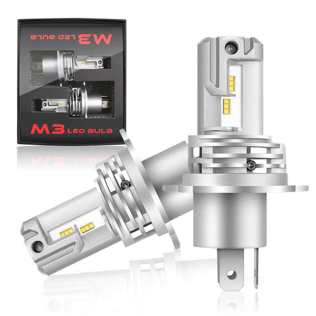 即插即用一体式高功率H4H8H6H119006带风扇M3汽车LED前大灯