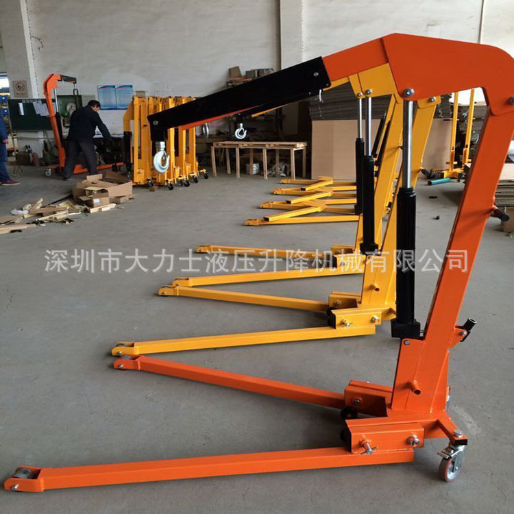 移动式折叠吊臂吊车2吨3吨液压汽车发动机引擎电动小吊机起重吊