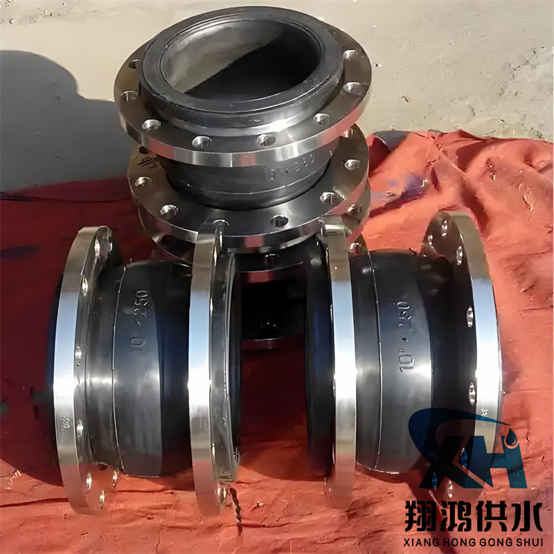 单球体天然橡胶软接头可曲挠软连接降震避震喉水泵船用柔性膨胀节
