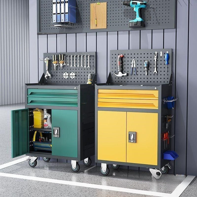重型带轮手推多功能汽修工具车