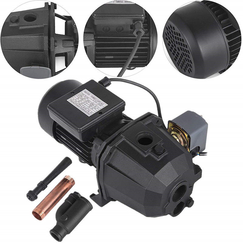 铸铁浅井喷射泵110V高压喷射抽水泵井水喷射泵带喷射器套件自吸泵