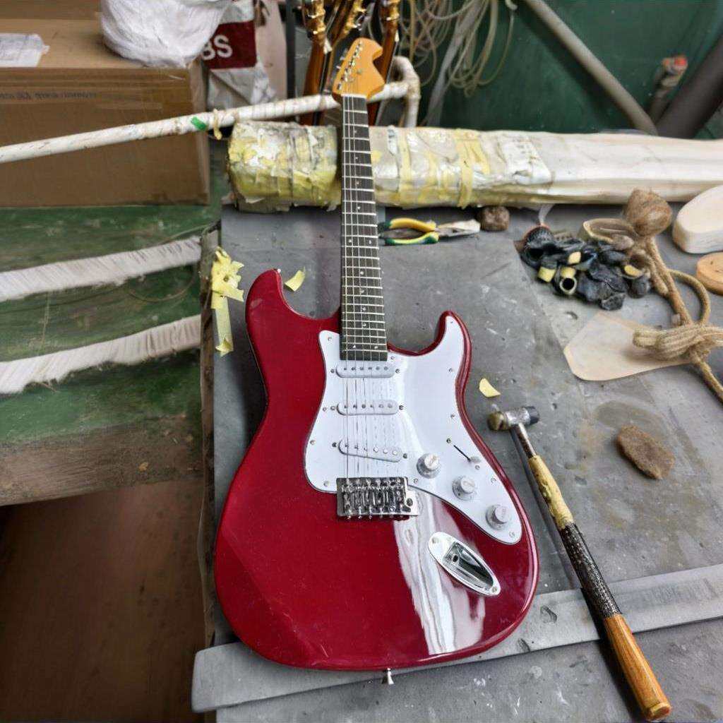 工厂C6R户外初学电吉他24品芬达款ST电吉他初学者男女生吉他