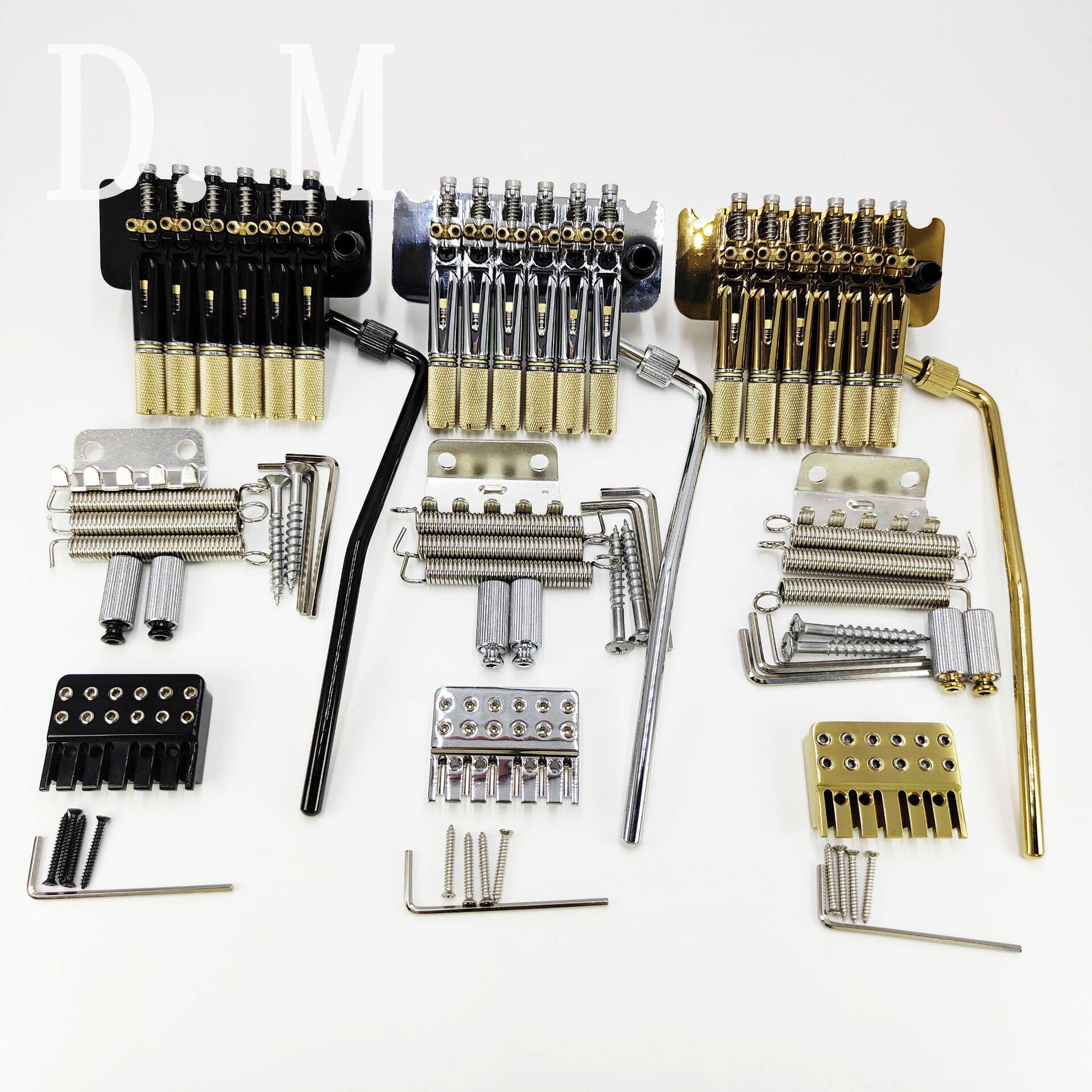 高档吉他配件无头六弦小双摇上下驹无头电吉他双摇琴桥