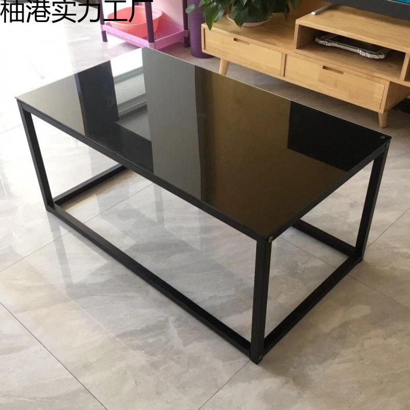 简约现代小户型钢化玻璃方形茶几