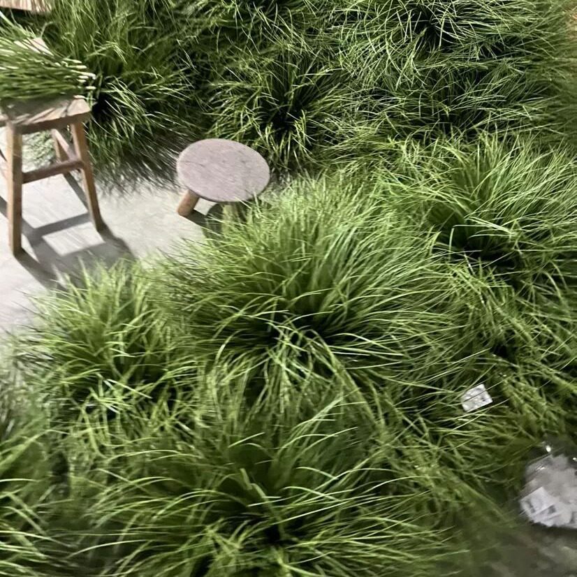 仿真芦苇草狗尾巴草垛草堆景观制作假草绿草软装道具草丛团草