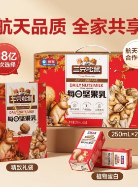 三只松鼠每日坚果乳250ml*20盒植物蛋白饮料