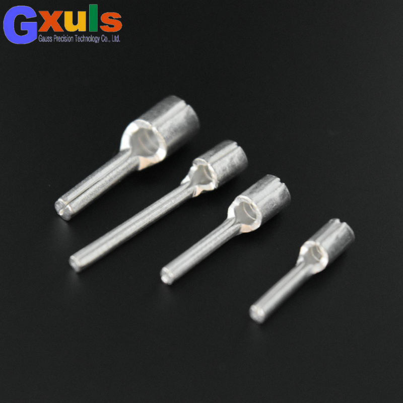 插针接线端子PTN1.25/2-10紫铜电表针形1.5平裸端头IT铜线耳100个