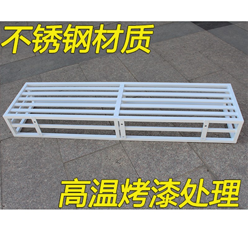 不锈钢烤漆珍珠白色户外阳台护栏支架悬挂栏杆墙壁多肉绿萝花盆架