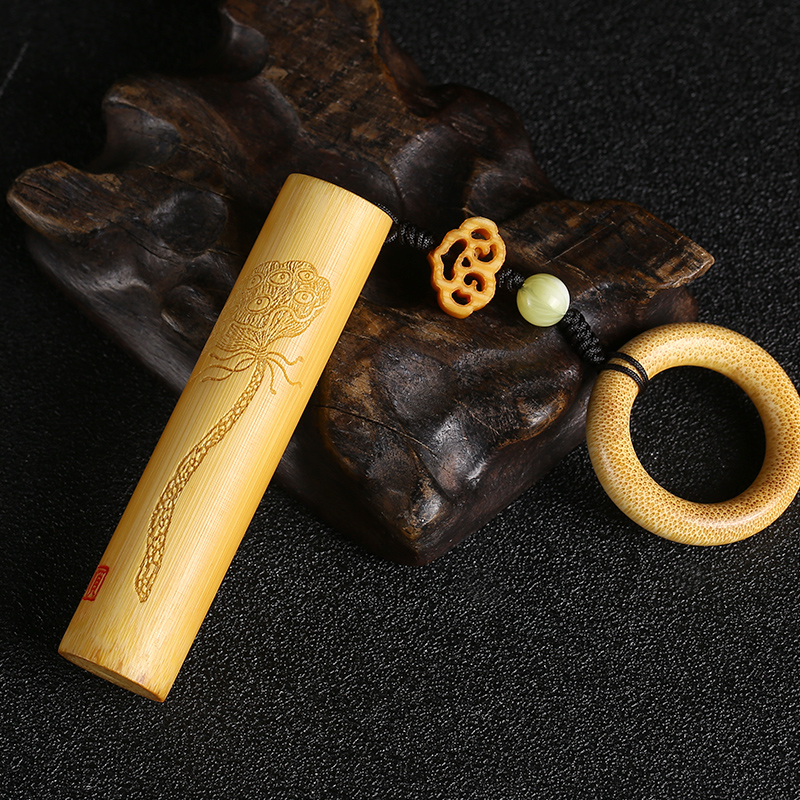 老料玉竹实心竹手把件竹雕刻素竹天然黄皮文玩竹节竹棍冷门盘玩