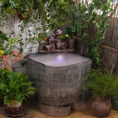 景德镇陶瓷大缸养鱼缸方形缸庭院园林落地摆件睡莲缸栽树盆大花盆