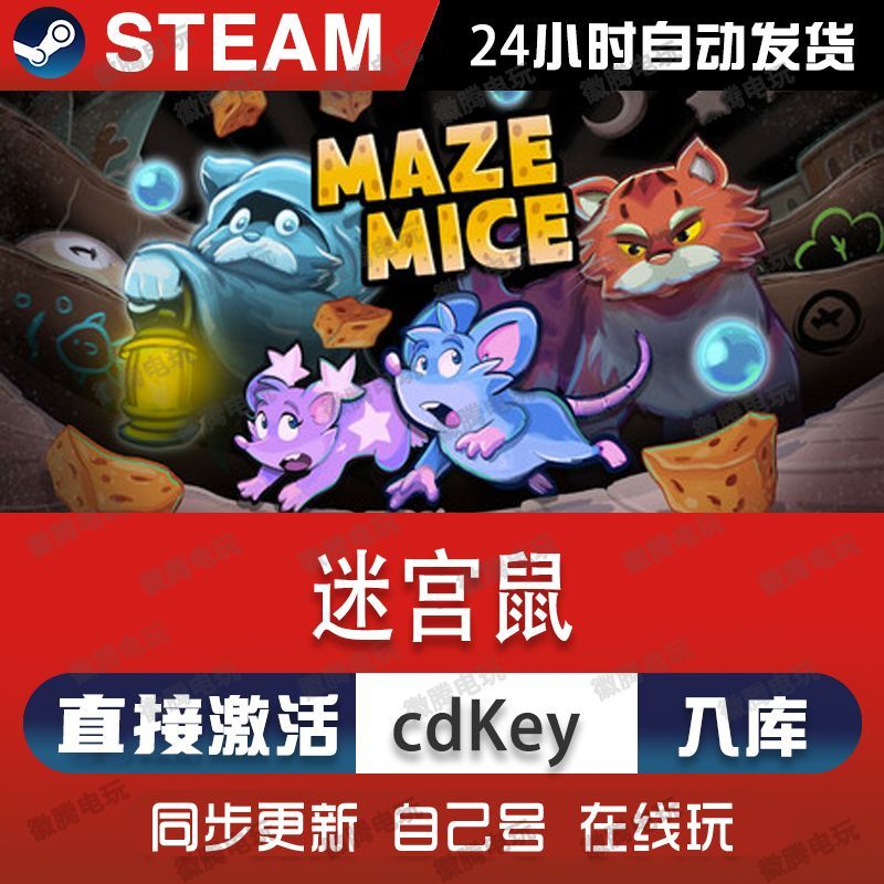 迷宫鼠Maze Mice steam游戏cdkey激活码单机电脑游戏全球区入库pc