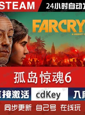 孤岛惊魂6 steam游戏cdkey激活码单机电脑游戏入库玩全球区兑换pc