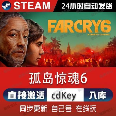 孤岛惊魂6 steam游戏cdkey激活码单机电脑游戏入库玩全球区兑换pc